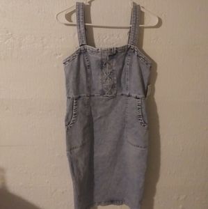 Denim Rewash Dress Size 8 INC International Concepts